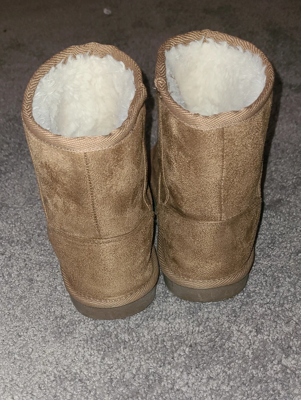 Children's Place Brown Faux Suede Girls Boots